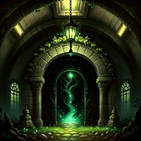 10672-6969-, naturemagic , magical energy fantasy, (dungeon_1.1) ,interior , labyrinth, bridge , entrance, statues,.png